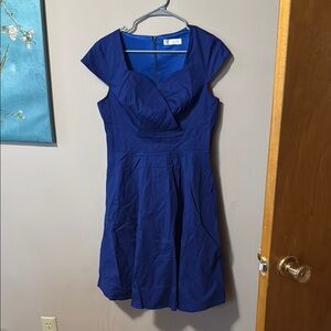 Elegant Royal Blue Women's Dress Size M